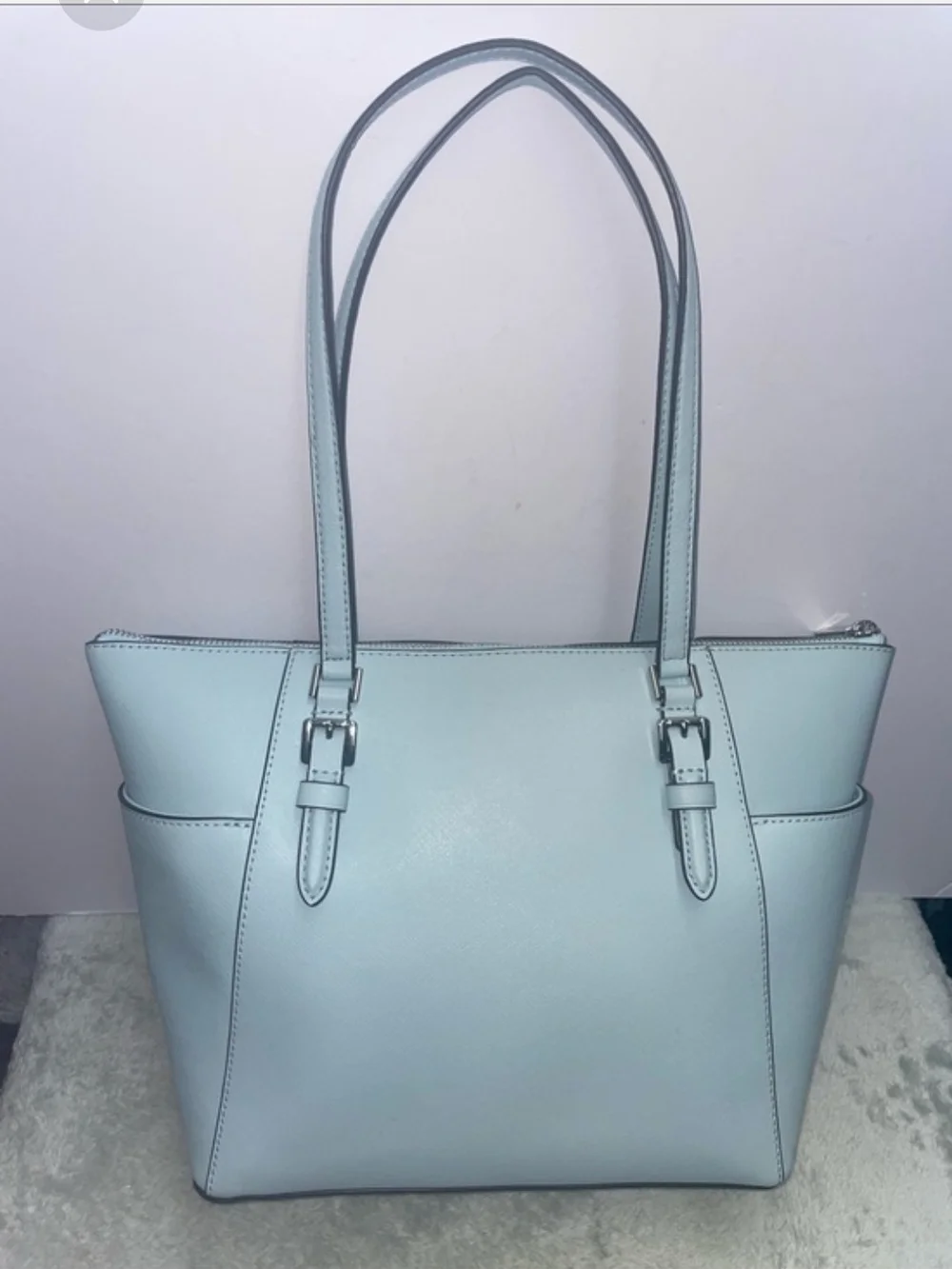 Michael Kors Pale Blue Saffiano Tote